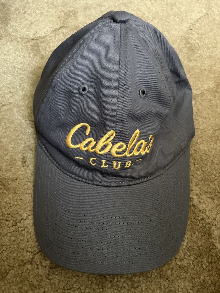 New Cabela's Club Embroidered Baseball Cap - Gray