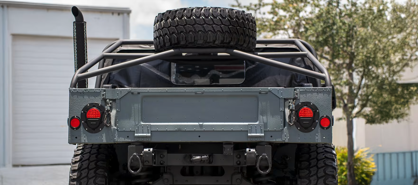 HMMWV Predator Slant Back Tire Carrier Humvee Rack
