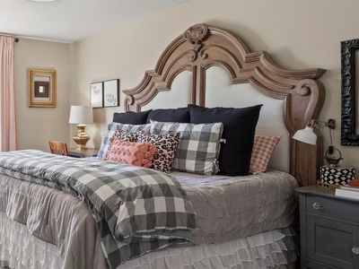 Wood & Upholstered Headboard - King