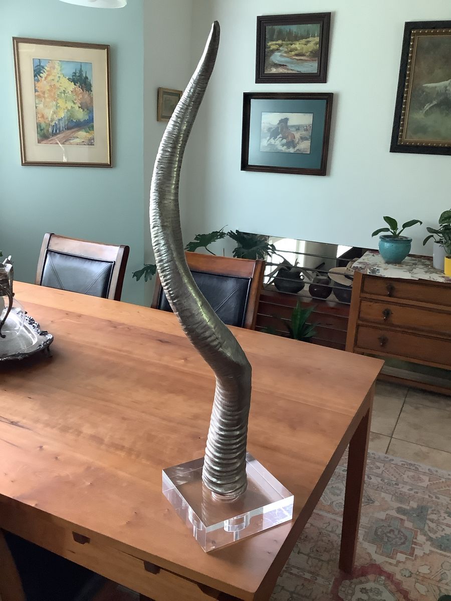 Kudu horn sculpture