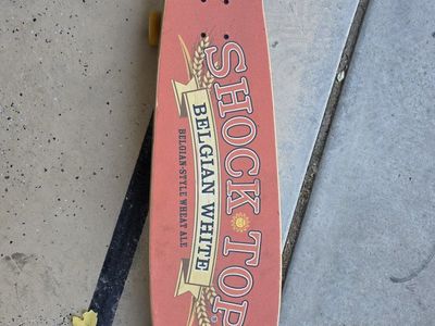 Shock Top Belgian White Beer Promo Skateboard Cruiser Board