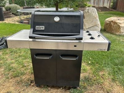 Weber Spirit 3-Burner Propane Gas Grill with Lower Storage Cabinet