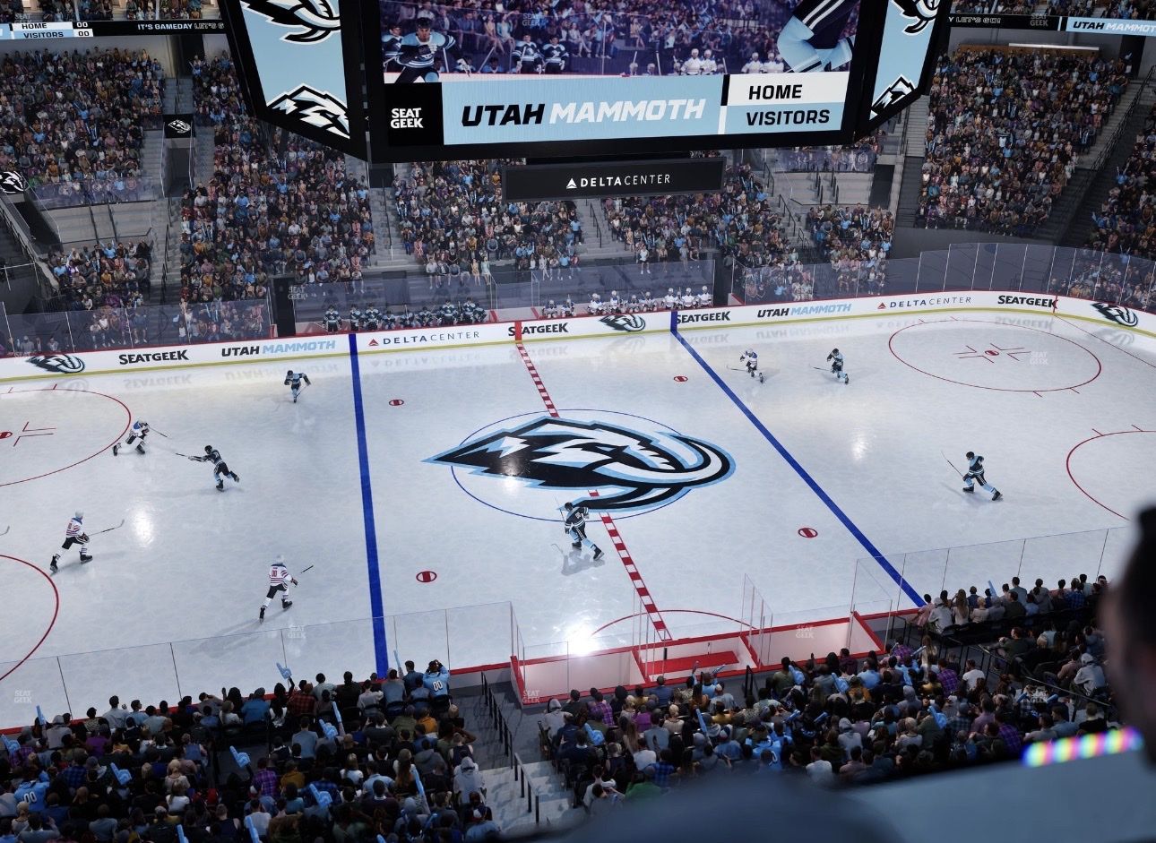 Mammoth Row 1 center ice, aisle seats