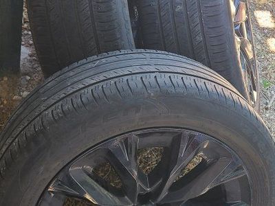 Falken Ziex S/TZ05 275/45R21 107W M+S All-Season Tire with Black Alloy Wheel