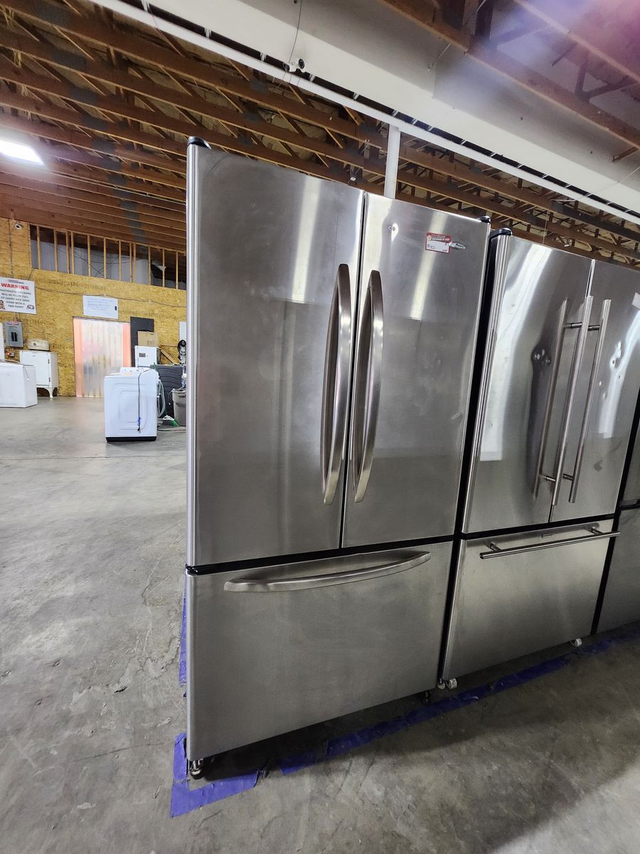 Amana Stainless Steel French Door Refrigerator with Bottom Freezer