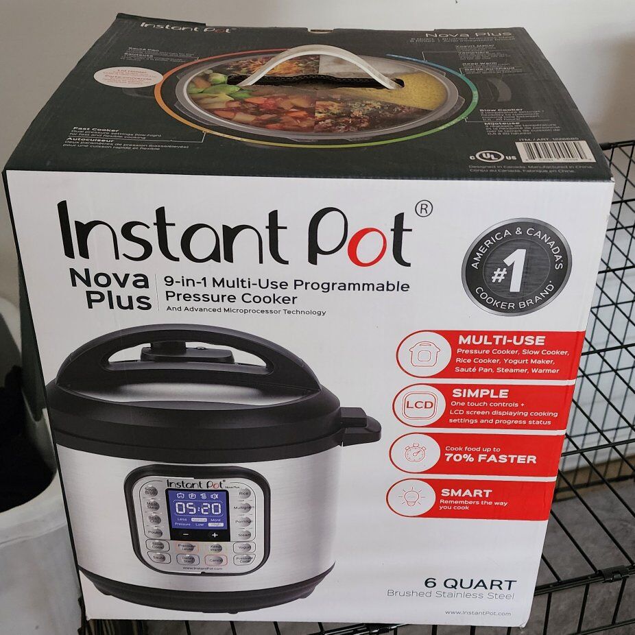 New Instant Pot Nova Plus 9-in-1 6QT Multicooker