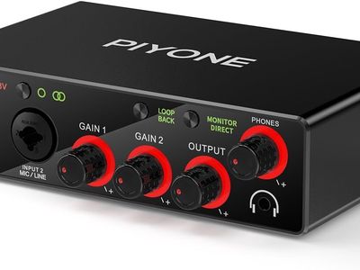 NEW Audio Interface, 2X2 24-bit/192kHz Interface for High-Fidelity, Studio Quality PC/Mac/iOS Recording