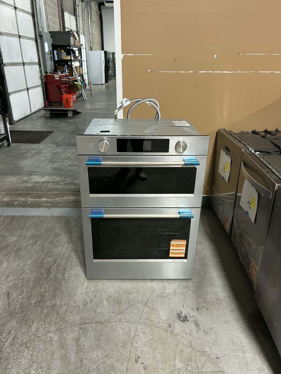 NEW KITCHENAID 30 INCH MICROWAVE WALL OVEN COMBO