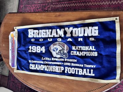 Collegiate Pacific BYU Cougars 1984 National Champions Felt Banner