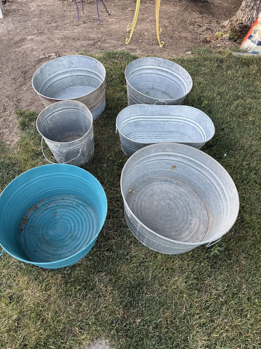 Galvanized Metal Tubs