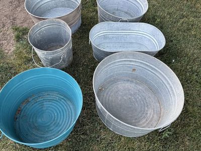 Galvanized Metal Tubs