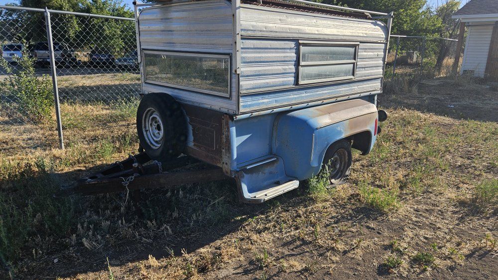 Vintage Chevrolet Truck Bed Camper Trailer