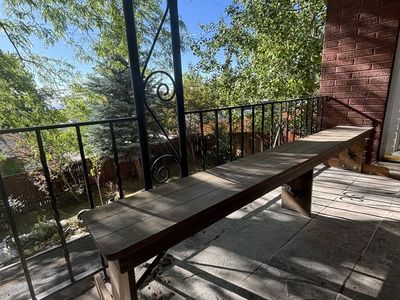Rustic Wooden Bench - Sturdy Indoor/Outdoor Seating