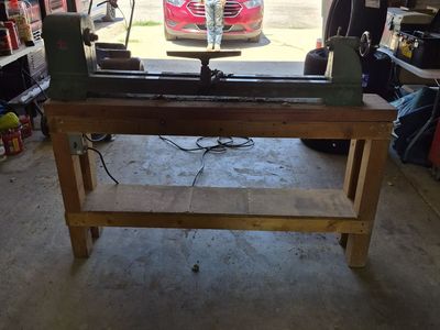 Older wood lathe.