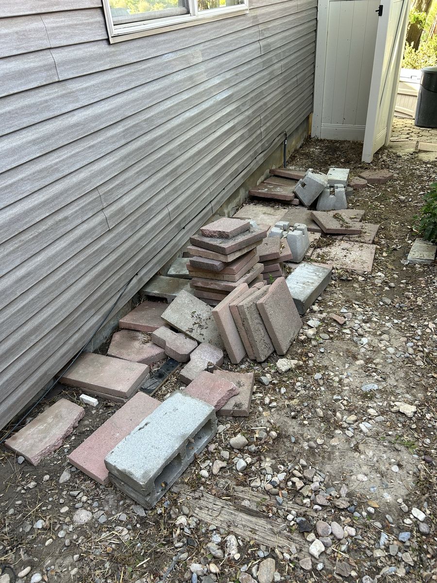 Various paving tiles