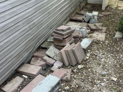 Various paving tiles