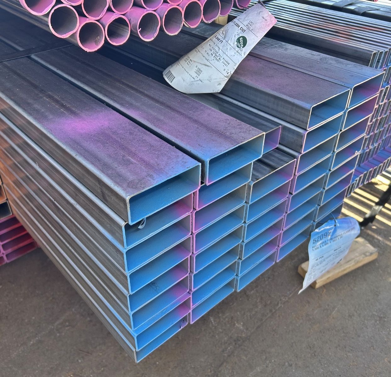LIMITED OFFER!! Surplus Steel Rectangular Tubing 4 x 1-1/2 x 14 GA x 24' - $51.95 each