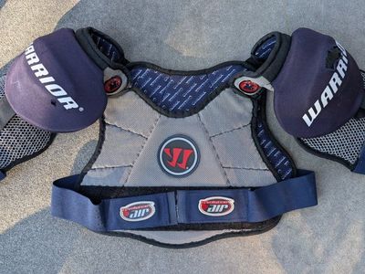Warrior Vapor V Flex Evolution Air Shoulder Pads - Gray/Navy Large