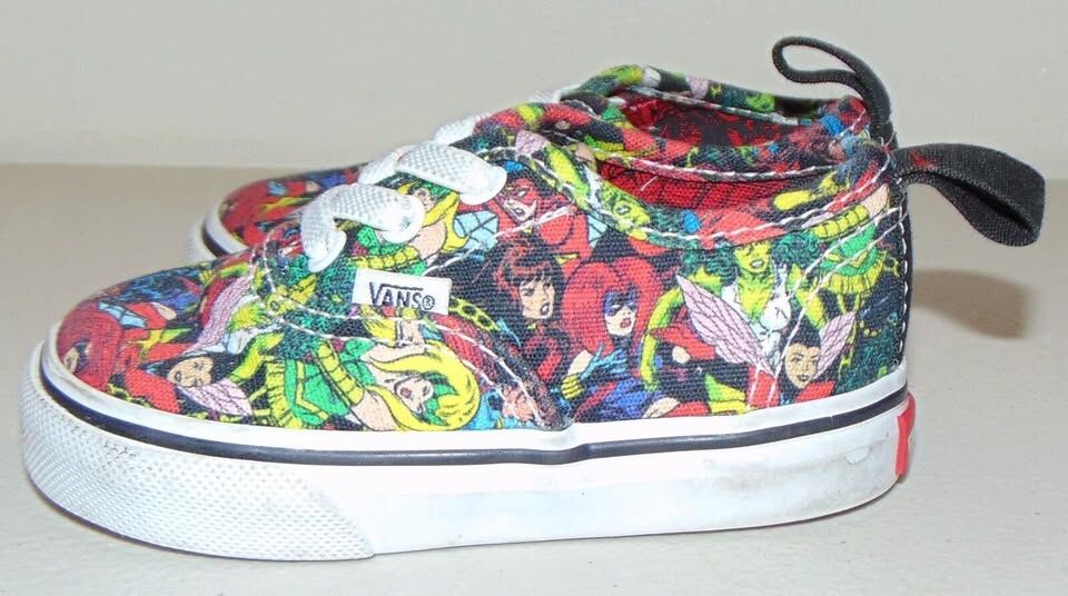 Vans Off The Wall Toddler Marvel Girls Superhero Shoes Size 4.5