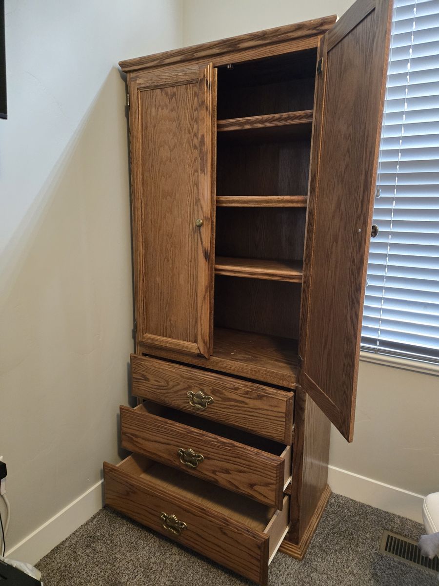 Wood wardrobe for sale