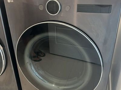 LG Electric Dryer Black Steel