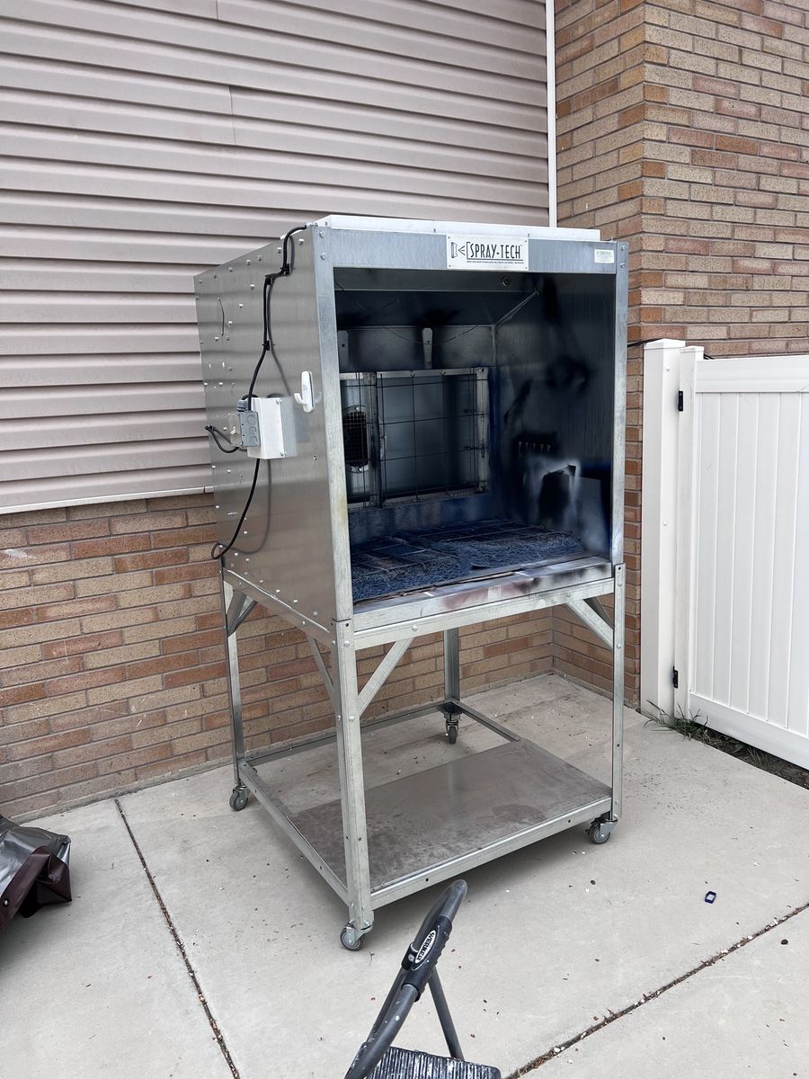 Total Finishing Portable Powder Coating Spray Booth With Cartridge Filter