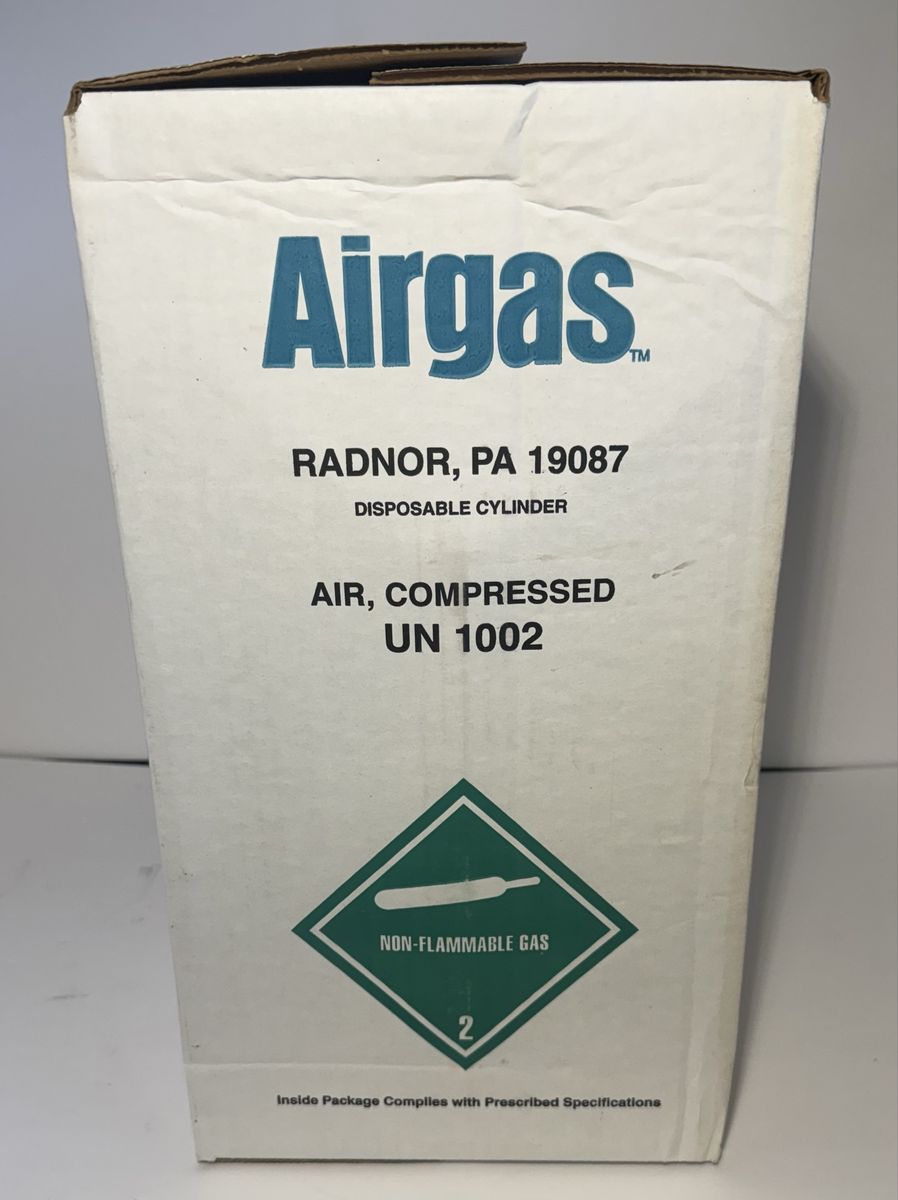 Airgas Specialty Gases Zero Air calibration cylinder