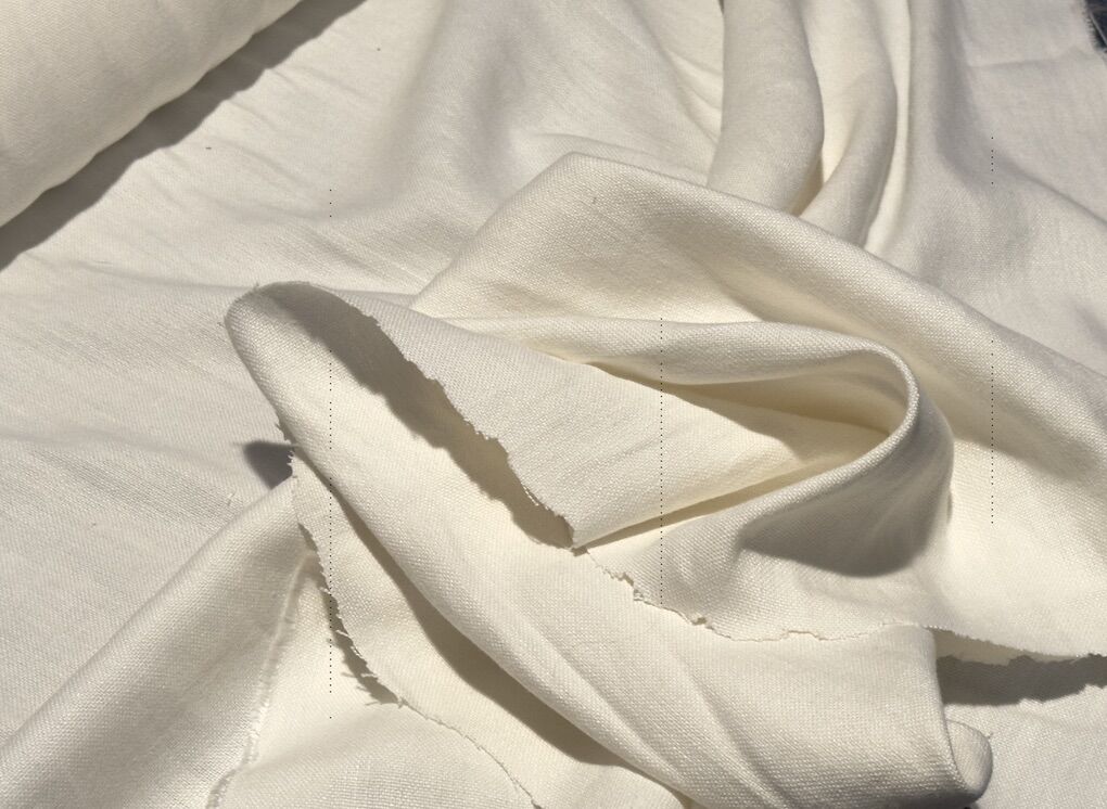 Fabricut Haven - White - Premium 100% Linen Fabric