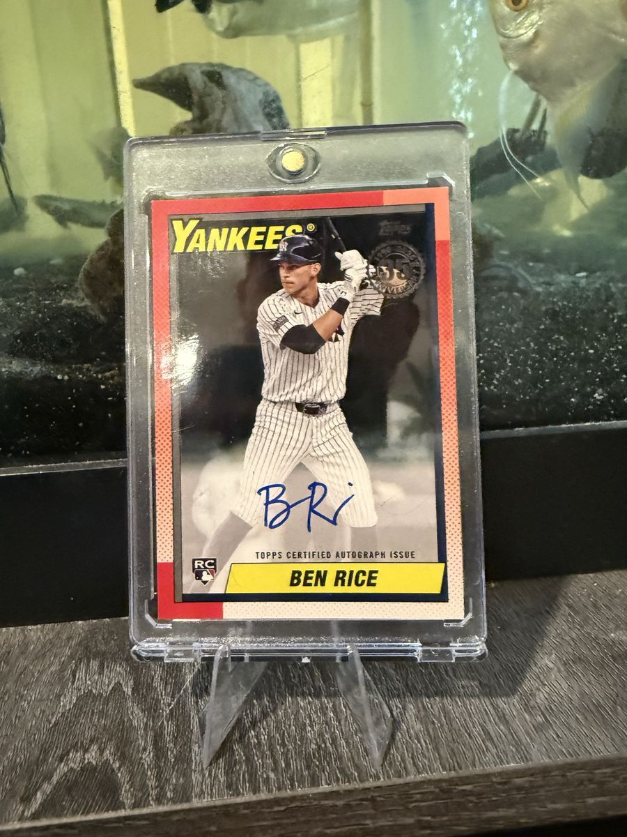 2025 Topps 1990 Ben Rice auto /10!