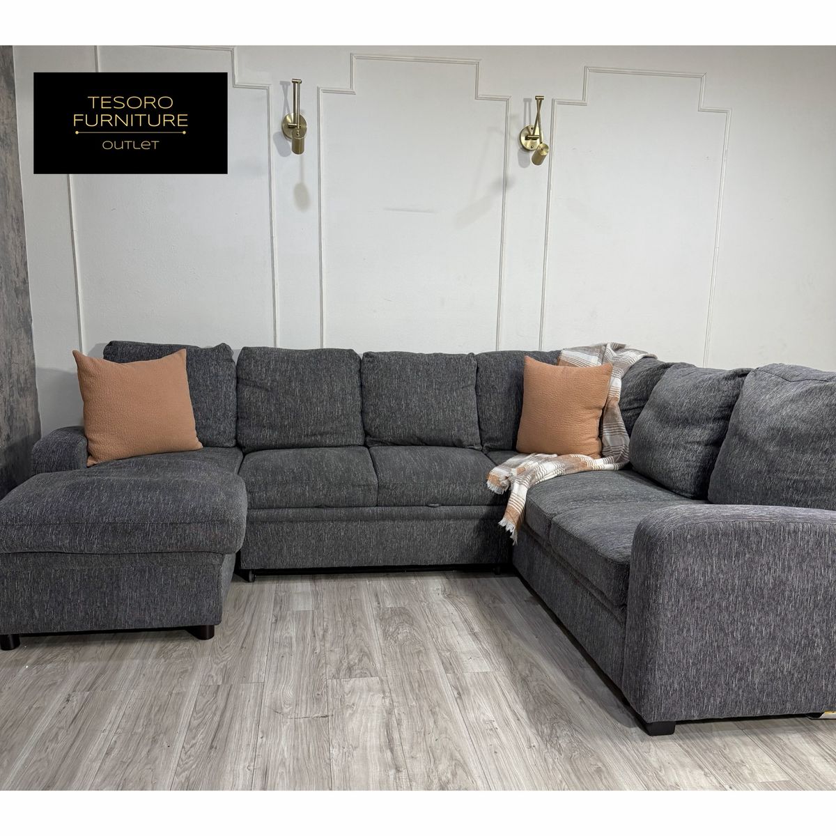 MODERN SECTIONAL SOFA BED WITH STORAGE WE OFFER DELIVERY