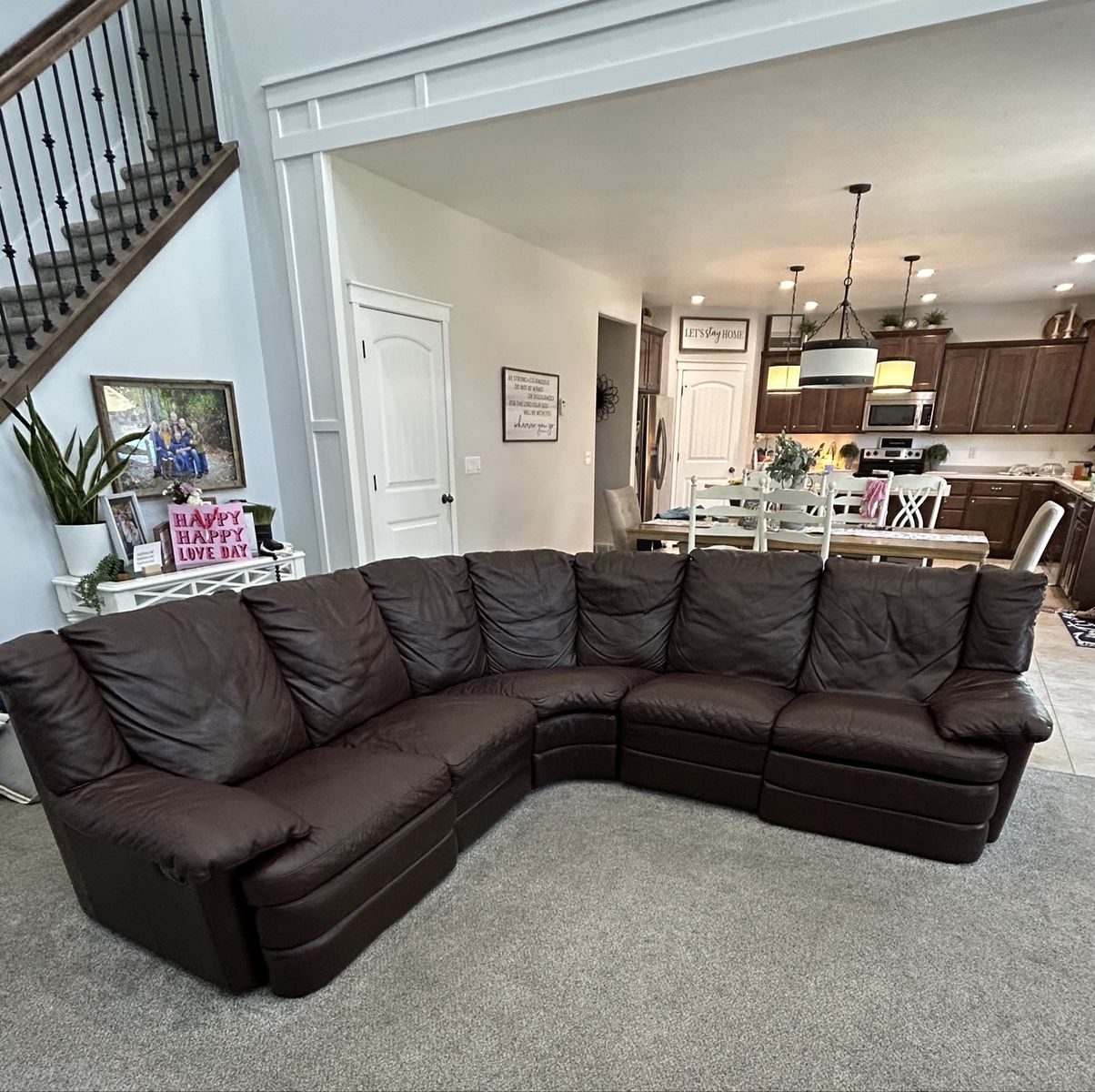 Natuzzi Top Grain Leather Sectional