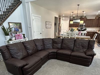 Natuzzi Top Grain Leather Sectional