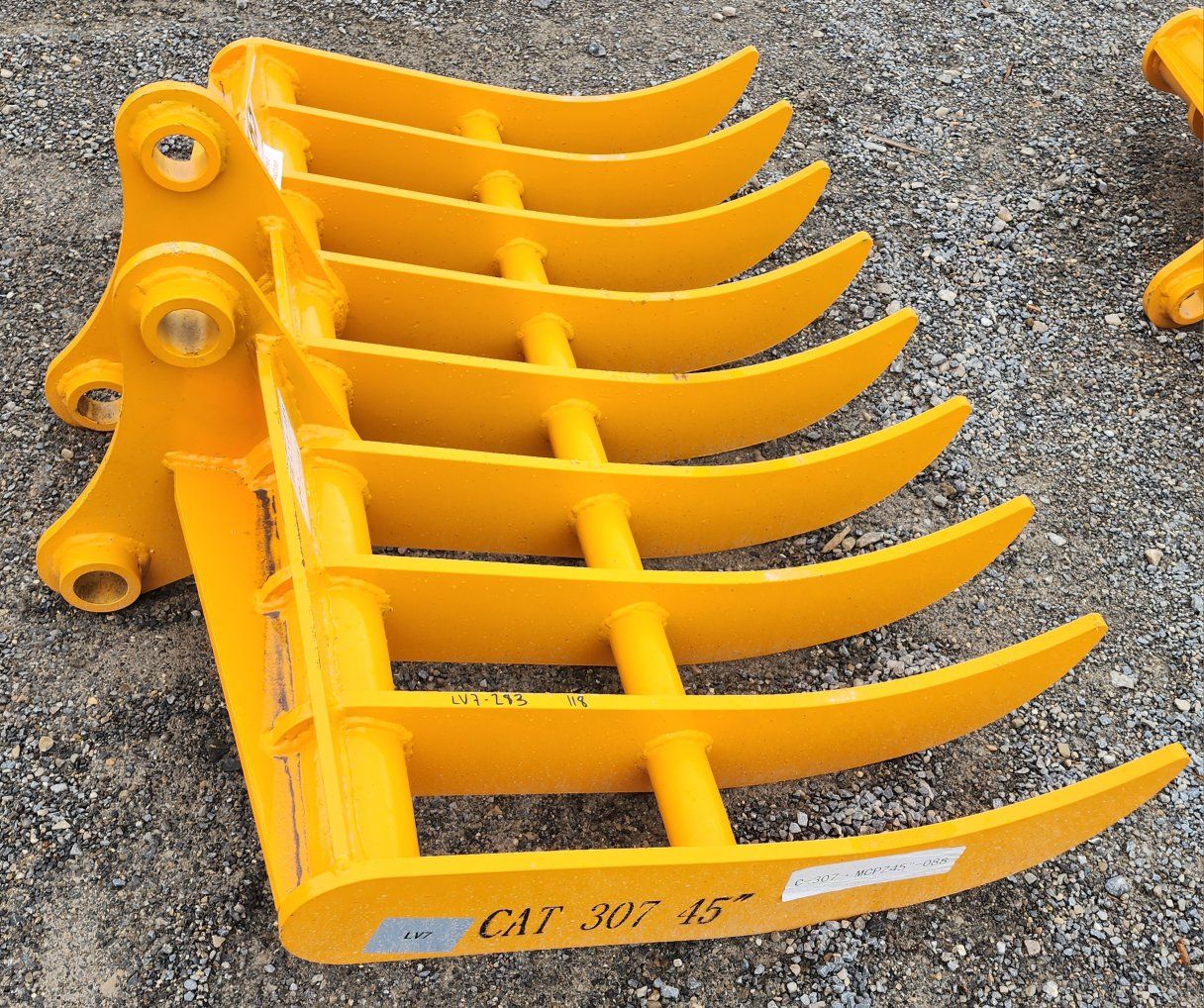 New excavator 45" Rake for CAT 308 / 307 50mm pin