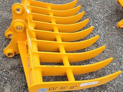 New excavator 45" Rake for CAT 308 / 307 50mm pin