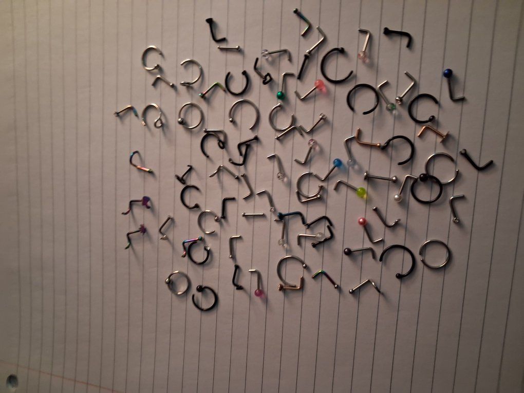 30+ nose rings size 18 gauge! Brand new!