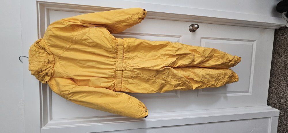 Bogner Yellow 1 piece ski suit, Ladies, Size 12