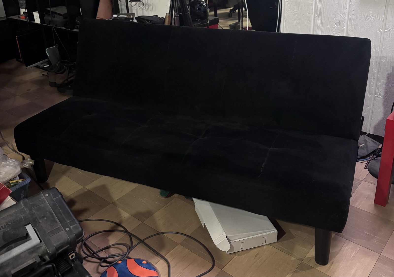 Convertible Black Futon Sofa Bed