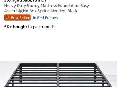 King size bed frame