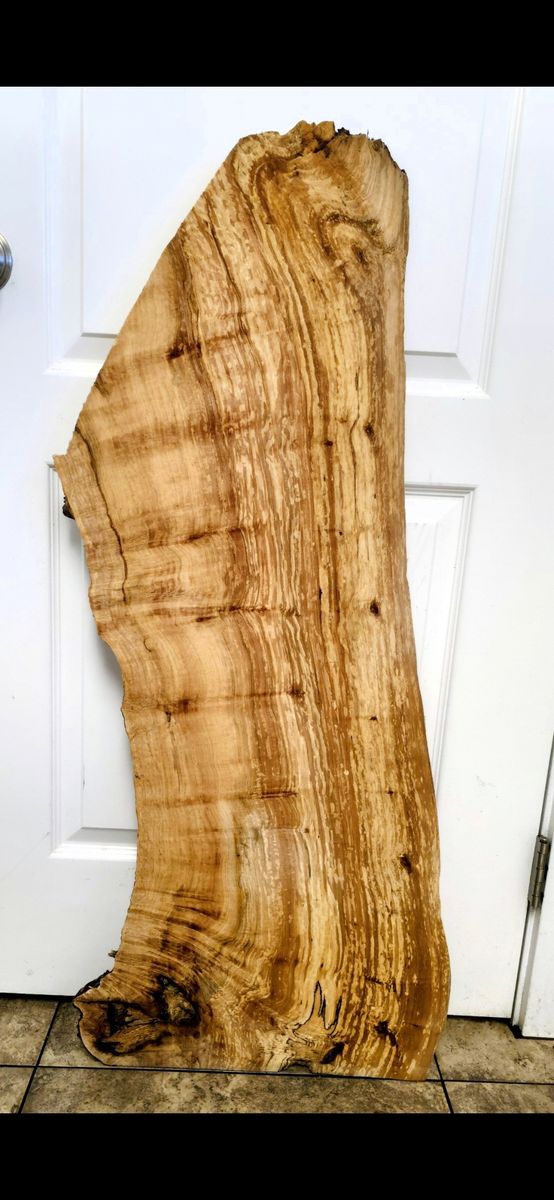 Maple crotch wood slab natural/raw/ live edge
