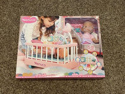 NEW: Nenuco Baby Doll Cradle Bundle