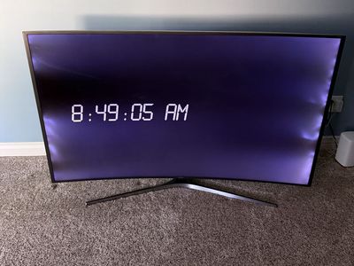 65” curved screen TV