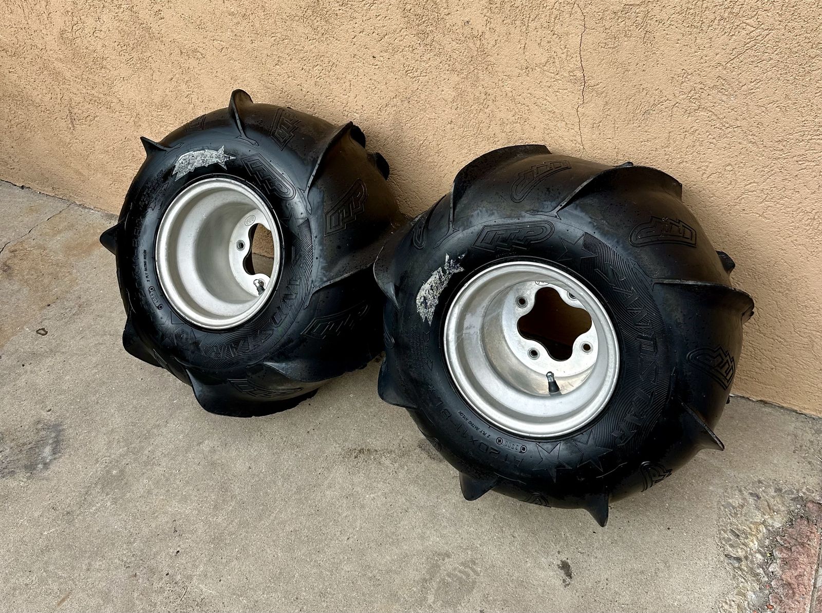 ATV Paddle Tires – 3 Rear Sets – Sand Dunes Ready