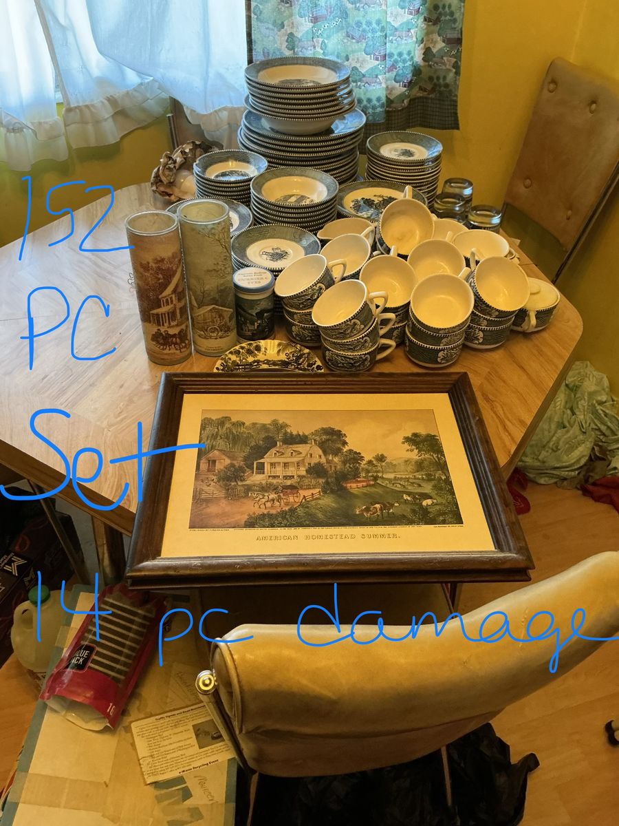 Currier & Ives Dishes and related items