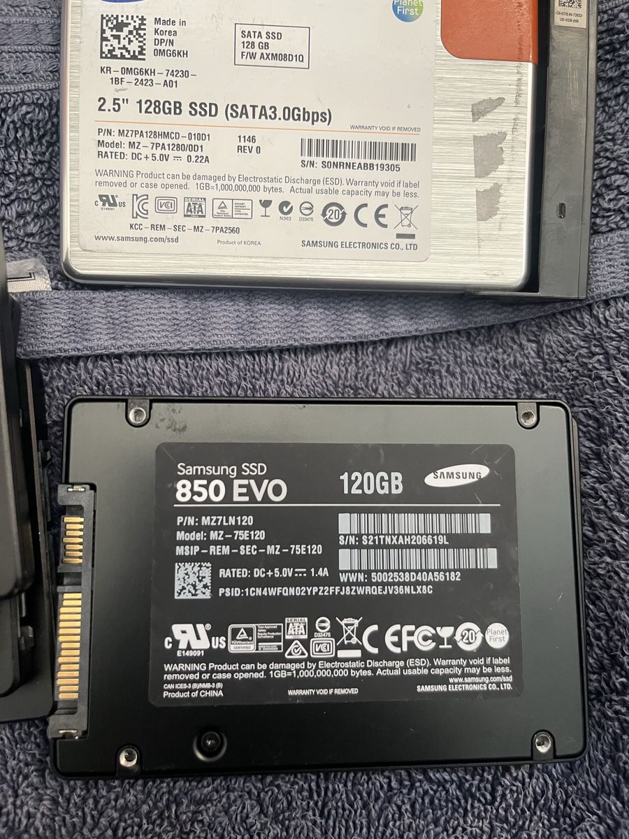 SSD 120GB ,128GB 2.5" SATA ,still good