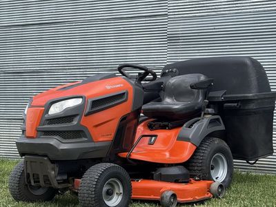 Husqvarna YTH24K48 Riding Lawn Mower – 396 Hours – Triple Bagger – 48” Deck