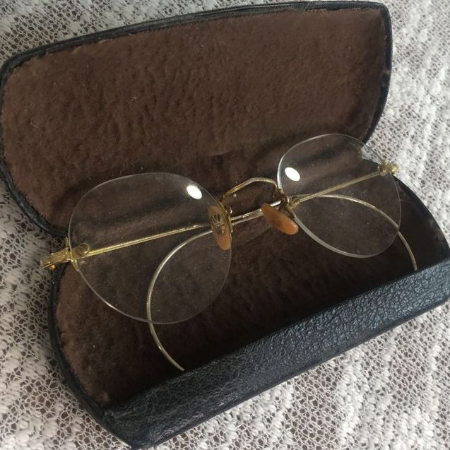 Vintage American Optical Wire Rim Gold Frames