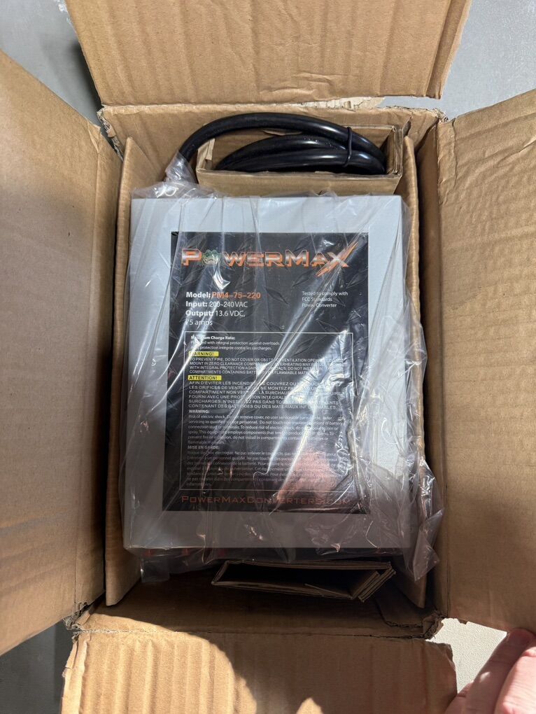 PowerMax 75A 220V AC to 12V DC Power Converter