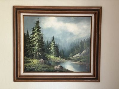 Carl Madden Nature Painting 27" x 31"