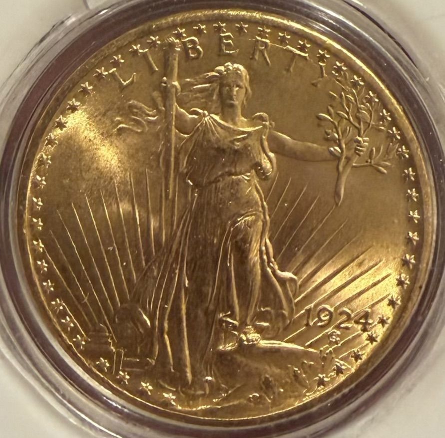 1924 Saint-Gaudens' Gold Double Eagle $20 Coin