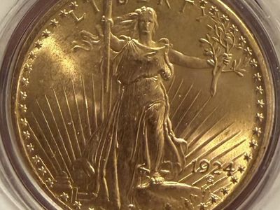 1924 Saint-Gaudens' Gold Double Eagle $20 Coin